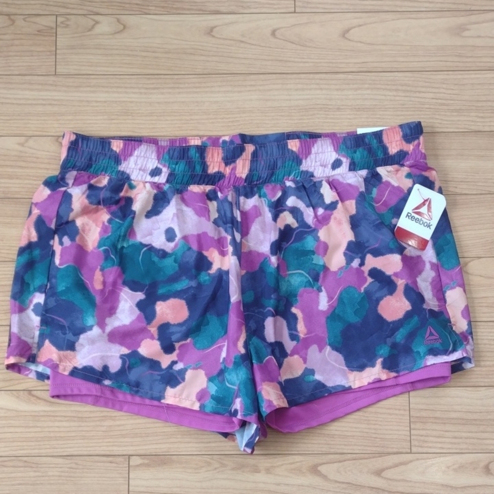 Reebok Multicolor Patterned Reflex Relaxed Shorts Size XXXL